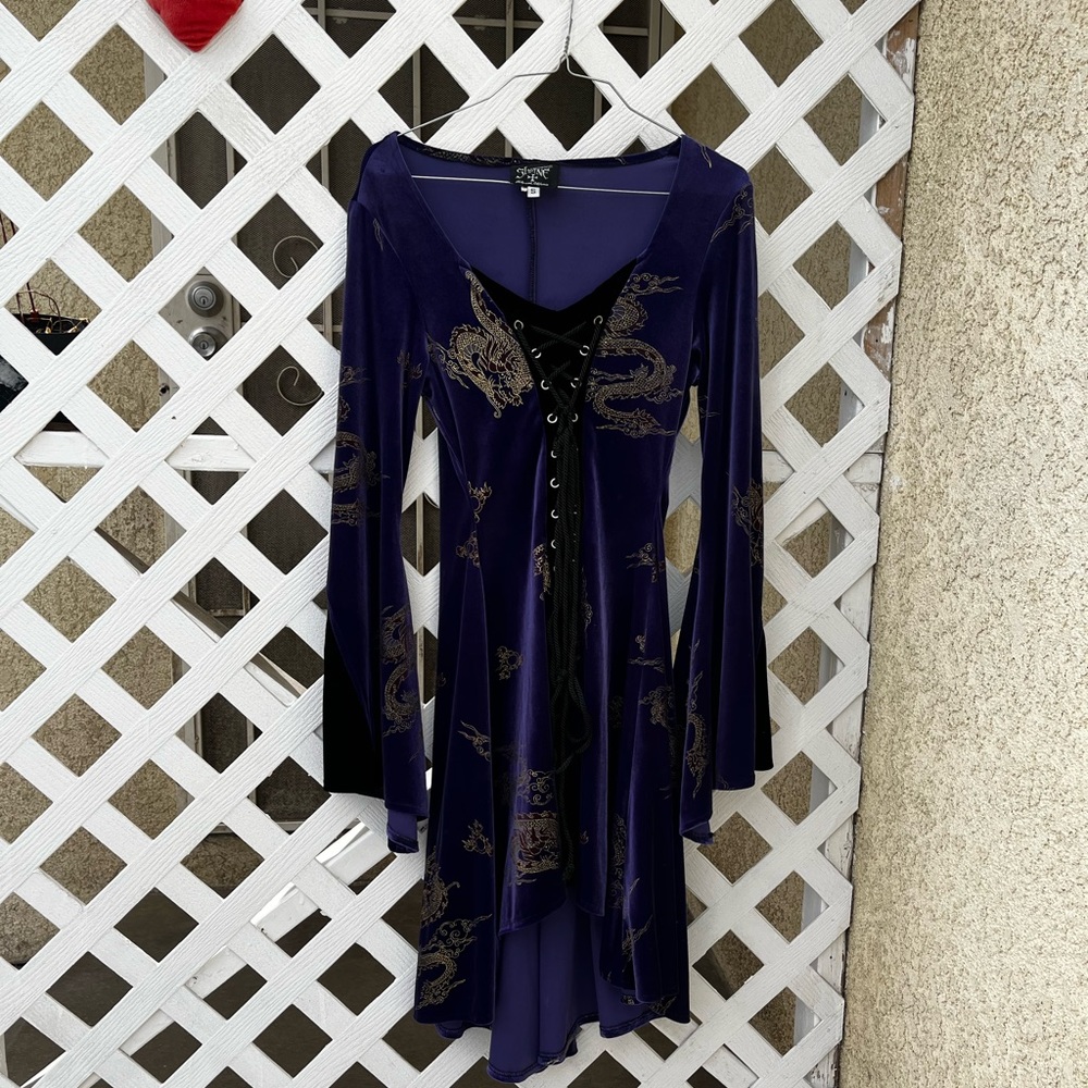 shrine of hollywood velvet dress/ costume